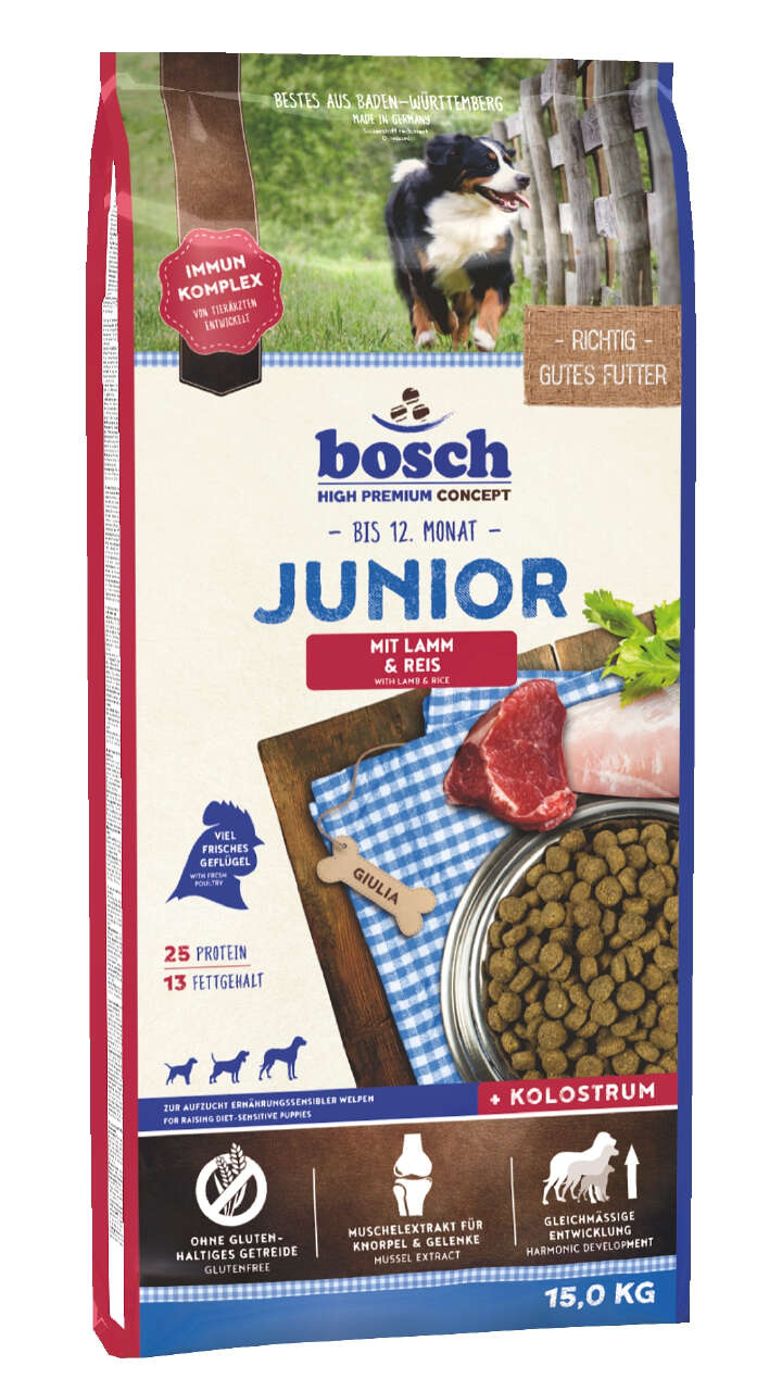 bosch Hunde-Trockenfutter Junior Lamm & Reis